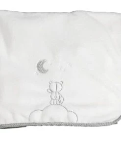 Sauthon Couverture Bébé 75X100cm En Polyester Blanc