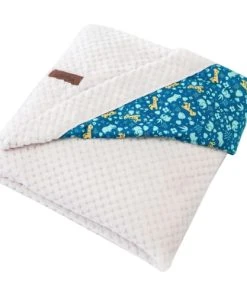 Home Maison Couverture Bébé Double Face Zanimo Multicolore 75x100