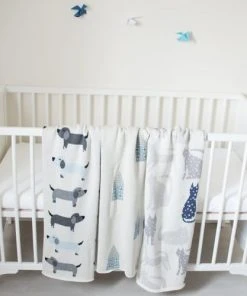 SEVIRA KIDS Couverture Bébé En Coton Bio 80 X 100 Cm -Bloom-boutique couverture bebe en coton bio 80 x 100 cm 4