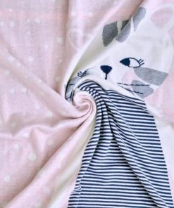 SEVIRA KIDS Couverture Bébé En Coton Bio 80 X 100 Cm