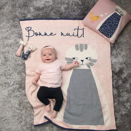 SEVIRA KIDS Couverture Bébé En Coton Bio 80 X 100 Cm 3 SEVIRA KIDS Couverture Bébé En Coton Bio 80 X 100 Cm – Image 3