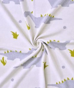 SEVIRA KIDS Couverture Bébé En Coton Bio Dino 80x100 Cm