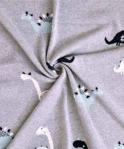 SEVIRA KIDS Couverture Bébé En Coton Bio Dino TU