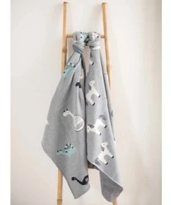 SEVIRA KIDS Couverture Bébé En Coton Bio Dino TU -Bloom-boutique couverture bebe en coton bio dino tu 4