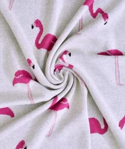 SEVIRA KIDS Couverture Bébé En Coton Bio Flamant TU