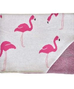 SEVIRA KIDS Couverture Bébé En Coton Bio Flamant TU -Bloom-boutique couverture bebe en coton bio flamant tu 3