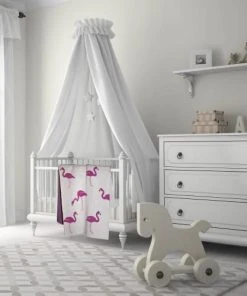 SEVIRA KIDS Couverture Bébé En Coton Bio Flamant TU -Bloom-boutique couverture bebe en coton bio flamant tu 5