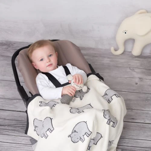 SEVIRA KIDS Couverture Bébé En Coton Bio Hippo TU 2 SEVIRA KIDS Couverture Bébé En Coton Bio Hippo TU – Image 2