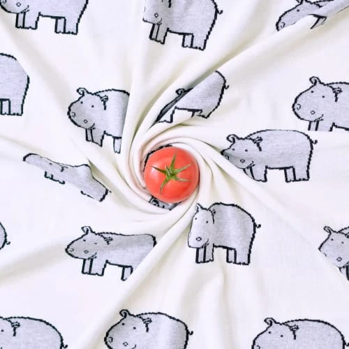 SEVIRA KIDS Couverture Bébé En Coton Bio Hippo TU 3 SEVIRA KIDS Couverture Bébé En Coton Bio Hippo TU – Image 3