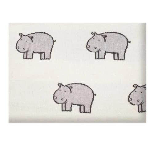 SEVIRA KIDS Couverture Bébé En Coton Bio Hippo TU 5 SEVIRA KIDS Couverture Bébé En Coton Bio Hippo TU – Image 5