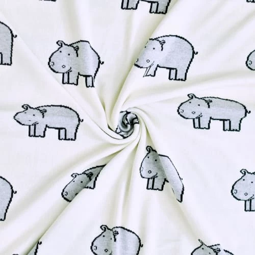 SEVIRA KIDS Couverture Bébé En Coton Bio Hippo TU 1 SEVIRA KIDS Couverture Bébé En Coton Bio Hippo TU