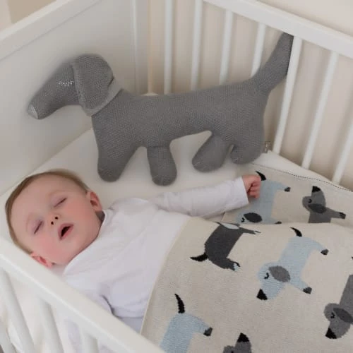 SEVIRA KIDS Couverture Bébé En Coton Bio Motifs Chiens 80 X 100 Cm 3 SEVIRA KIDS Couverture Bébé En Coton Bio Motifs Chiens 80 X 100 Cm – Image 3