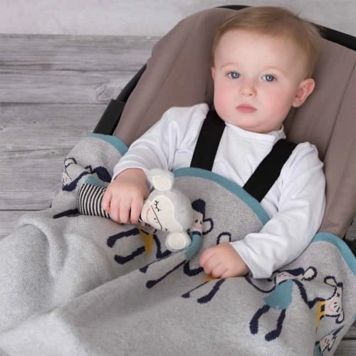 SEVIRA KIDS Couverture Bébé En Coton Bio Singe 80 X 100 Cm 3 SEVIRA KIDS Couverture Bébé En Coton Bio Singe 80 X 100 Cm – Image 3