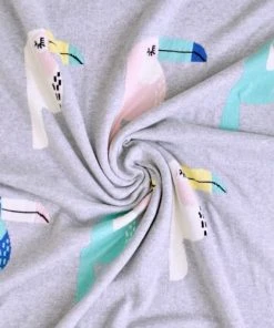 SEVIRA KIDS Couverture Bébé En Coton Bio Toucan TU