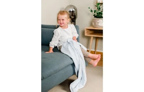 Kindsgut Couverture Bébé En Coton Bleu 5 Kindsgut Couverture Bébé En Coton Bleu – Image 5