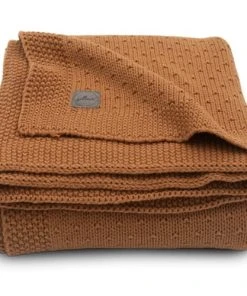 Jollein Couverture Bébé En Coton Bliss Knit Caramel (75 X 100 Cm)