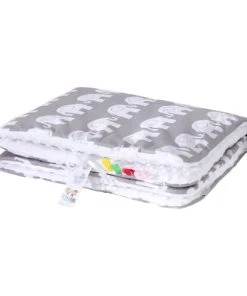 SEVIRA KIDS Couverture Bébé En Coton Et Minky 100 X 75 Cm