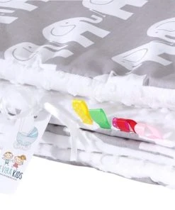 SEVIRA KIDS Couverture Bébé En Coton Et Minky 100 X 75 Cm -Bloom-boutique couverture bebe en coton et minky 100 x 75 cm 3