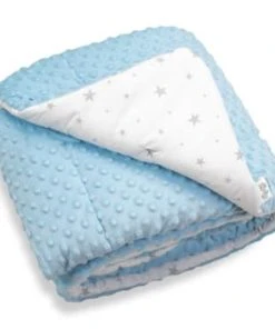 SEVIRA KIDS Couverture Bébé En Coton Et Minky 100 X 75 Cm -Bloom-boutique couverture bebe en coton et minky 100 x 75 cm stella 1