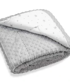 SEVIRA KIDS Couverture Bébé En Coton Et Minky 100 X 75 Cm -Bloom-boutique couverture bebe en coton et minky 100 x 75 cm stella