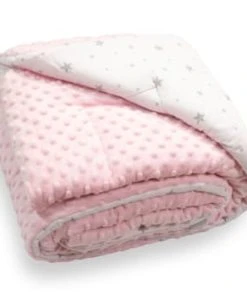SEVIRA KIDS Couverture Bébé En Coton Et Minky 100 X 75 Cm -Bloom-boutique couverture bebe en coton et minky 100 x 75 cm stella 5