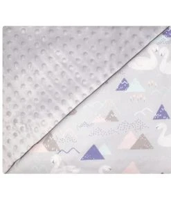 SEVIRA KIDS Couverture Bébé En Coton Et Minky 70 X 95 Cm