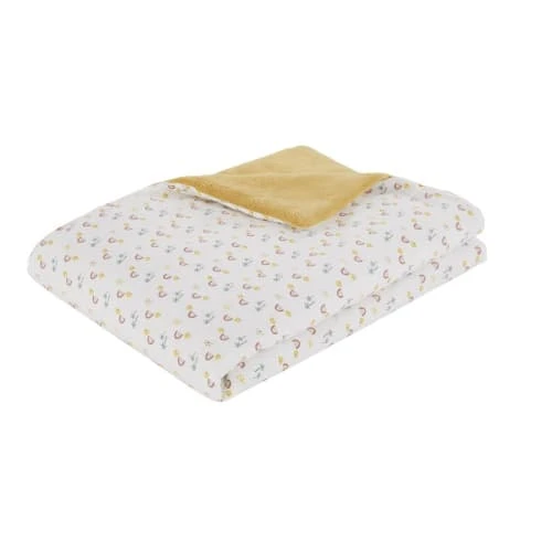 Maisons Du Monde Couverture Bébé En Coton Motifs Palmiers Et Arcs-en-ciel Multicolores 1 Maisons Du Monde Couverture Bébé En Coton Motifs Palmiers Et Arcs-en-ciel Multicolores