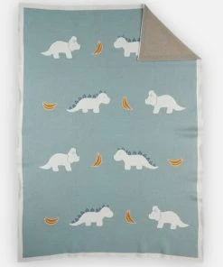 Noukie's Couverture Bébé En Tricot TSO Bleu (75 X 100 Cm) -Bloom-boutique couverture bebe en tricot tso bleu 75 x 100 cm 4