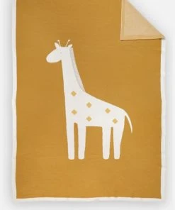 Noukie's Couverture Bébé En Tricot TSO Ocre (100 X 140 Cm) -Bloom-boutique couverture bebe en tricot tso ocre 100 x 140 cm 4