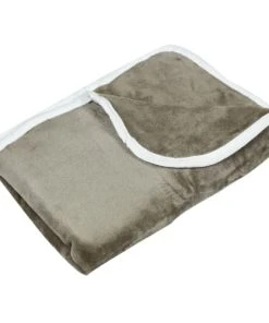 KINOUSSES Couverture Bébé Marron Flanelle