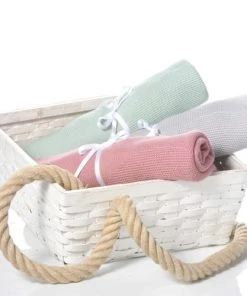 Nordic Coast Couverture Bébé Nuage Coton Vert 100x70 Cm -Bloom-boutique couverture bebe nuage coton vert 100x70 cm 4