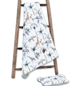 SEVIRA KIDS Couverture Bébé Réversible Safari TU -Bloom-boutique couverture bebe reversible safari tu 4