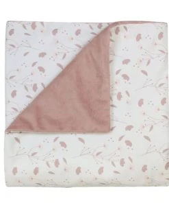 KINOUSSES Couverture Bébé Rose Coton Bio