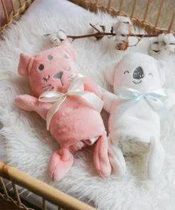 KINOUSSES Couverture Bébé Rose Pilou-pilou -Bloom-boutique couverture bebe rose pilou pilou 3