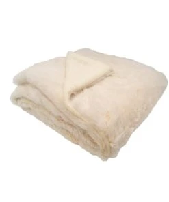 Home Maison Couverture Bébé Snow Doublée En Coton Crème 75x100