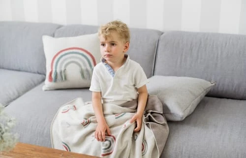 Kindsgut Couverture Bébé Tricotée Ultra-douce 100% Coton Multicolore 3 Kindsgut Couverture Bébé Tricotée Ultra-douce 100% Coton Multicolore – Image 3