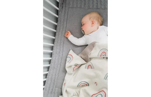 Kindsgut Couverture Bébé Tricotée Ultra-douce 100% Coton Multicolore 4 Kindsgut Couverture Bébé Tricotée Ultra-douce 100% Coton Multicolore – Image 4