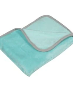 KINOUSSES Couverture Bébé Turquoise Flanelle -Bloom-boutique couverture bebe turquoise flanelle 3