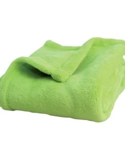 Home Maison Couverture Bébé Unie Et Colorée Anis 75x100