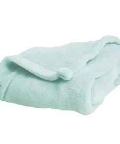 Home Maison Couverture Bébé Unie Et Colorée Turquoise 100x150