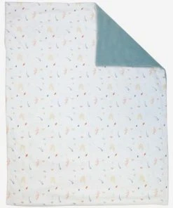 KINOUSSES Couverture Bébé Vert Sauge Velours -Bloom-boutique couverture bebe vert sauge velours 3