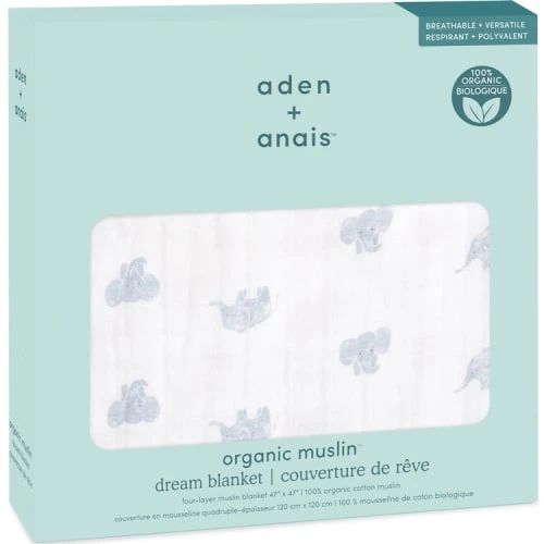 Aden + Anais Couverture De Rêve Dream Blanket Animal Kingdom (120 X 120 Cm) 2 Aden + Anais Couverture De Rêve Dream Blanket Animal Kingdom (120 X 120 Cm) – Image 2