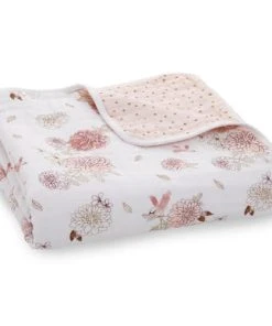 Aden + Anais Couverture De Rêve Dream Blanket Dahlias (120 X 120 Cm)