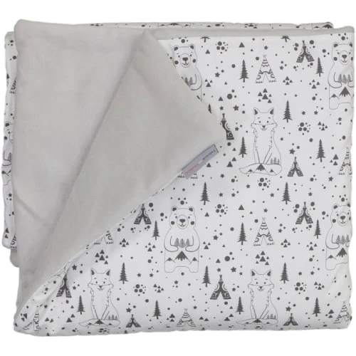 Chouchouette Couverture Douceur Renard Noir Et Blanc 2 Chouchouette Couverture Douceur Renard Noir Et Blanc – Image 2