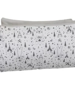Chouchouette Couverture Douceur Renard Noir Et Blanc