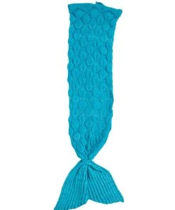 Crochetts Couverture En écailles De Sirène Bleue 70X140 Cm
