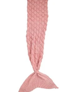 Crochetts Couverture En écailles De Sirène Rose 90X195 Cm
