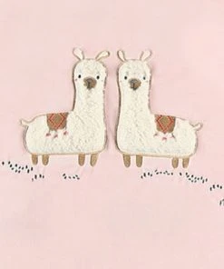 Noukie's Couverture En Veloudoux Rose Lama Sacha (75x 100 Cm) -Bloom-boutique couverture en veloudoux rose lama sacha 75x 100 cm 3