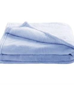 Home Maison Couverture Enfant En Microfibre Bleu Ciel 150 X 100