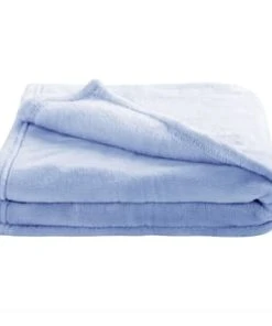 Home Maison Couverture Bébé En Microfibre Perle 75x100 -Bloom-boutique couverture enfant en microfibre bleu ciel 150 x 100